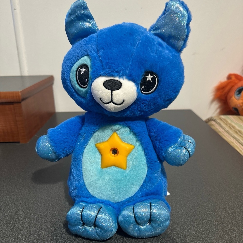 Blue Plush Toy with Star - Kids Toy